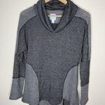 LC Lauren Conrad Lauren Conrad Sunday Womens Size Medium Sweater Cowl Neck Tunic Black White Photo 0