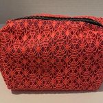 Pink Crochet Glitter Cosmetic Bag. Photo 0