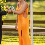 Prom shop Prom Dress Orange Size 4 Photo 1
