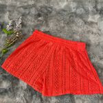Red Lace Women's Shorts 90 % cotton 10%nylon Size L Photo 4