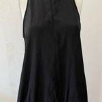 Vintage 90s Chaiken sleeveless black crew neck zipper front tunic blouse size 6 Photo 0