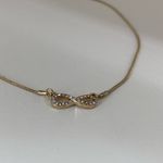 R.J. Graziano Infinity Charm‎ in Crystals Gold Tone 16” Photo 4