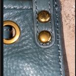 Vintage HOBO SMALL BUCKET CROSSBODY PURSE Dark Green Genuine Leather Photo 5