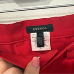 Escada Red Straight Leg Jeans 34/XS Photo 2