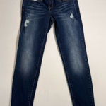 Aeropostale NWOT ‎ Dark Wash Distressed Skinny Jeans Denim Ladies Size 4 Short Photo 0
