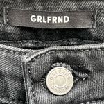 GRLFRND The Karolina Frayed High-rise Skinny Jeans - Black Photo 6