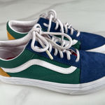 Vans Blue and Green Sneakers Classic Low-Top Canvas Photo 0