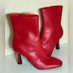 Open Edit  Red Hesper Bootie Holiday Christmas Club Party 9.5 Photo 5