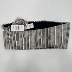 PQ SWIM PILYQ Bikini Top SZ D Cup Harbour Stripe Metallic Bandeau Tube Swim NWT White Size L Photo 2