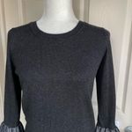 Forever 21 XXI Angora Blend Taffeta Cuff Sweater (Charcoal Gray) - Small Photo 1