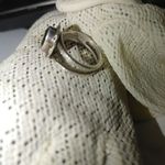 Sterling Silver Green Gemstone Ring Size 8.5 Intricate Band Design Photo 7