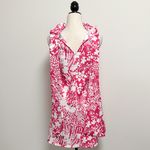 Tuckernuck Pink White Wildflower Blythe Sleeveless Floral A Line Bow Dress XXS Photo 6