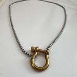 Carabiner Holder Necklace Stainless Steel Womens Jewelry Gold Photo 3