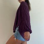 Free People Purple Boho top Embellished Photo 4