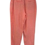 Athleta Retreat Linen Jogger Pants in Sunset Glow (Coral) - Size 10 Photo 3