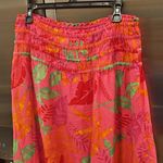 Skies Are Blue 💕💕 Tropical Print Skirt ~ Pretty In Pink Large L NWT Photo 7