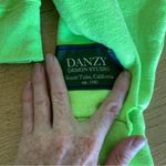 Danzy Design Studio Cropped Distressed Sweatshirt in Lime Green Size XS Photo 3