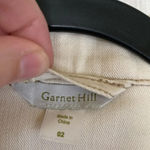 Garnet Hill Ecru Off White Denim Jean Jacket Size 2 Photo 3