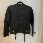 The Kooples Black Bomber Jacket with Zipper and Fitted Style Photo 1