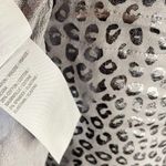 Zuda oversized animal print metallic bomber jacket asymmetric hem size Small Photo 14