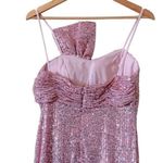 Mac Duggal IEENA for Sequined Faux Bow Column Gown Pink Sequin Size 6 NEW Photo 9