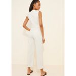 Paige Cirie White Sleeveless Denim Jumpsuit - Size 8 (New) Photo 2