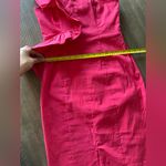 Anthropologie By One-Shoulder Ruffle Linen Column Midi Dress Womens Small Petite Photo 10