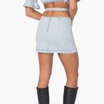 We Wore What Cut Out Light Denim Mini Skirt sz S NWT Photo 1