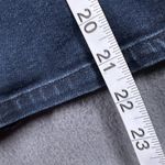 prAna Skirt Womens 14 Blue Denim Button Front Pencil Jean Organic Cotton Stretch Photo 6