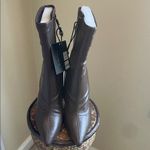 Forever 21 Women's Chocolate Boho, Coquette Heeled Boots Photo 2