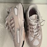 Adidas  Women's Cream and Pink Sneakers Photo 4