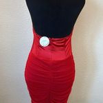 NWT Bodycon Red halter top corset dress Size M Photo 4