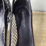 Marc Fisher  Dalta Black Mesh Pointed Toe Stiletto Pump Heel Fishnet Sexy Size 10 Photo 7