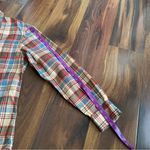 Jones New York  Sport 100% Cotton Flannel Plaid Button Down Shirt Photo 4