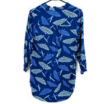 Escapada  size Small 3/4 length sleeves v neck navy blue with umbrella print‎ Photo 2