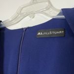 Jill Stuart Jill  blue lace cutout vneck plunge maxi bodycon gown dress size 0 XS Photo 3