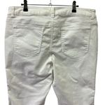 Style & Co  White Stretch Denim Mid Rise Cropped Capri Jeans Womens Petite 14 Photo 3