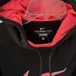 Nike  Therma Fit M Womens Black Hot Pink Hoodie Activewear Bright Long Sleeve Photo 5