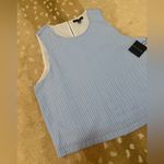 Saks 5th Avenue Saks Fifth Avenue NWT blue and white stripe lined tank women’s size XL Photo 3