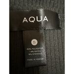 AQUA  Women's Black Rib Knit Sleeveless Square Neck Cami Camisole Crop Tank Top S Photo 2