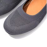 FitFlop  Allegro Women's 10 Gray Metallic Knit Slip On Flats Shoes Comfort NEW Photo 2