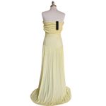 LIONESS  Field of Dreams Maxi Dress Lemon Butter Yellow Off Shoulder Pleated M Photo 11