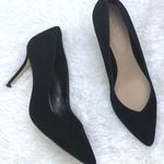 ALDO Black Suede pointed toe Heels Size 6 Photo 0