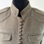 J.Crew Wool Military Officer Jacket | Size 8 | Brass Buttons | Vintage FA06 Green Photo 1