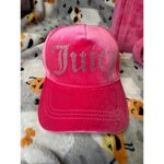 Juicy Couture  Big Spender Velour Tote Bag & Rhinestone Logo Cap Set Hot Pink NWT Photo 4