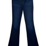 Spanx  Flare Jeans Size Small Midnight Shade Dark Wash Blue Pull On Compression S Photo 4