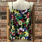 Attention  (Dillard’s) colorful ruffled floral tank top / L / Excellent condition Photo 2