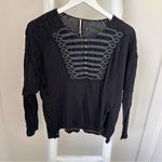 Free People Long Sleeve Embroidered and Lace Detail Shirt SZ Small Photo 13
