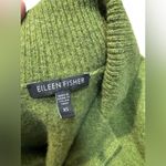 Eileen Fisher Lambswool Cashmere Knit Blazer Jacket | XS | Green Italian Yarn Photo 3