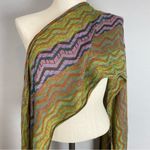 Woven Scarf Cashmere Silk Viscose Long Soft Fringe Women Green Orange Purple Photo 6